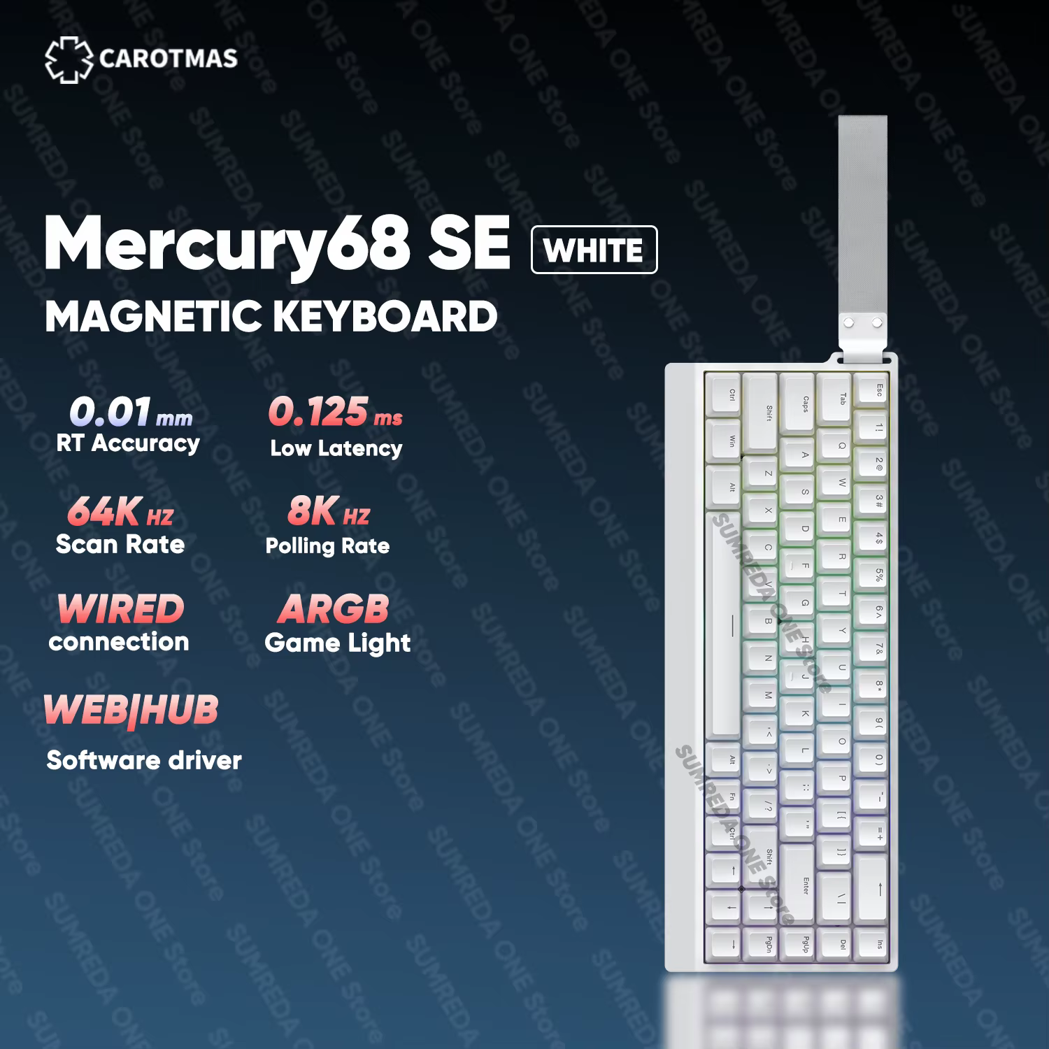 IROK Mercury68 Pro mars68 pro clavier mécanique magnétique de jeu déclenchement rapide 0.004mm 8K re