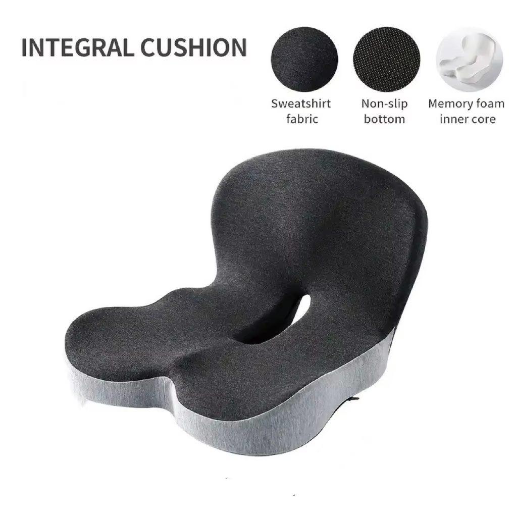 Coussin de siège pour chaise de bureau, coussin de siège ergonomique en mousse à mémoire de forme av