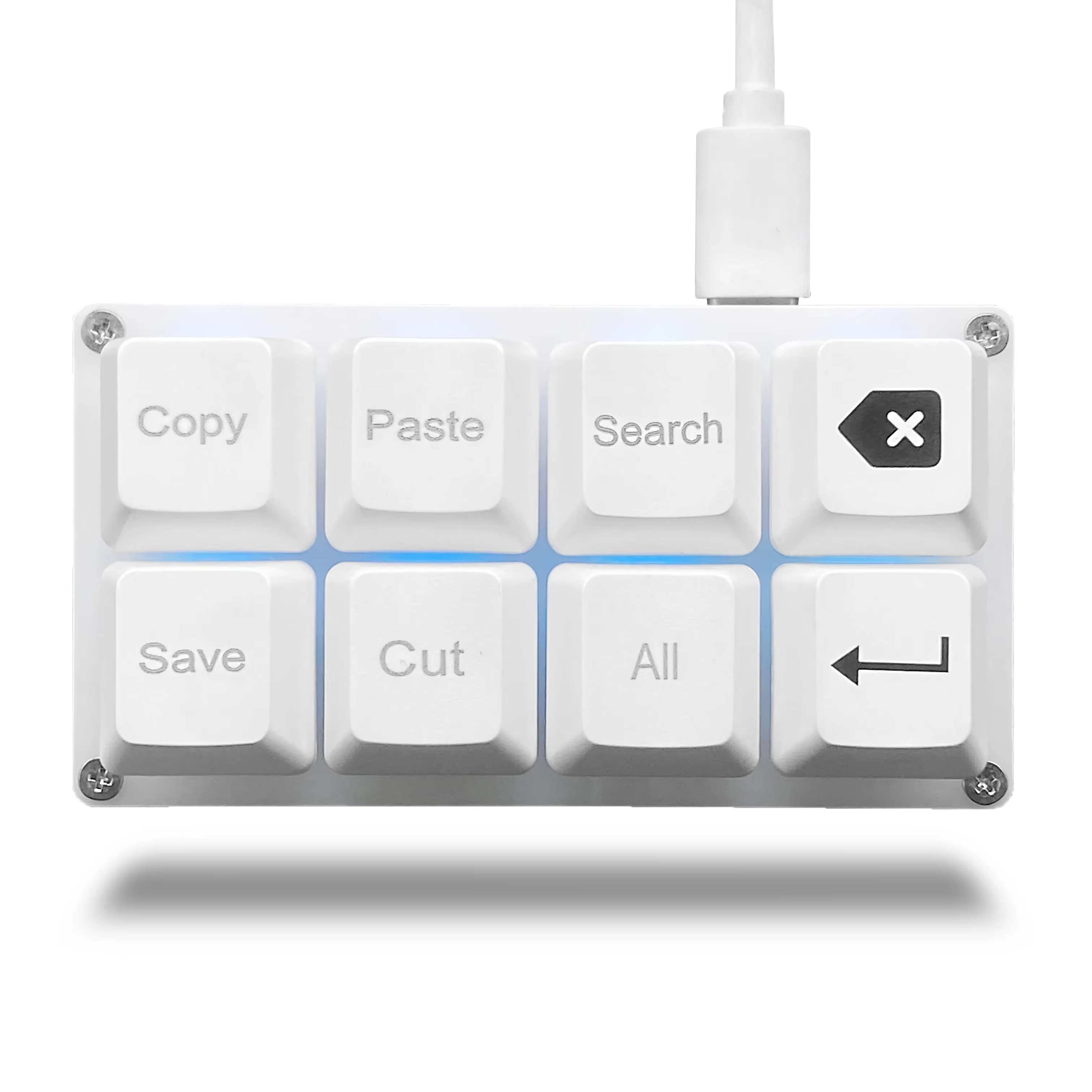8 touches petit clavier travail raccourci touches clavier clavier de jeu mécanique à une main Progra