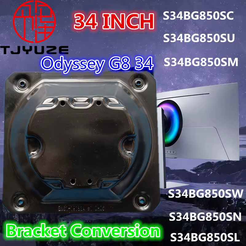 Odyssey G8 34 pouces OLED QHD pour Samsung S34BG850 support adaptateur VESA mural LS34BG850SUXEN LS3