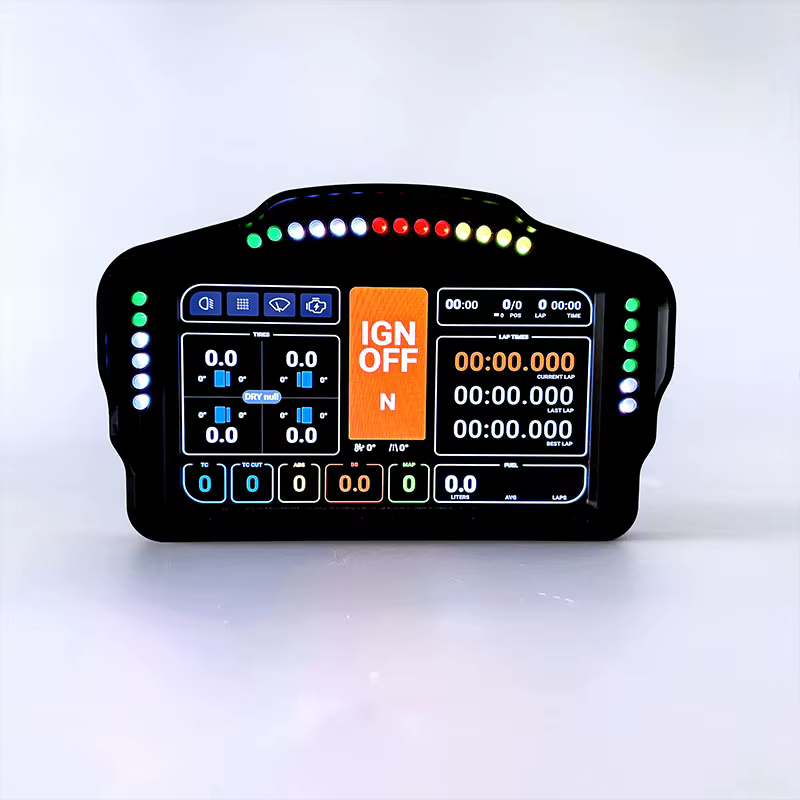 Écran de tableau de bord multifonctionnel de 7 pouces pour la simulation de course, compatible avec 