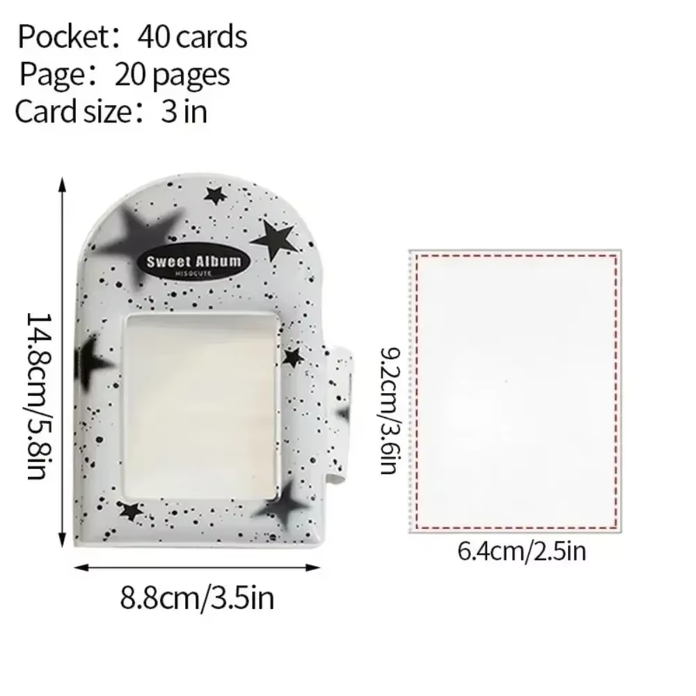 Album photo double face en PVC, porte-cartes postales, stockage de photos, livre de cartes de visite