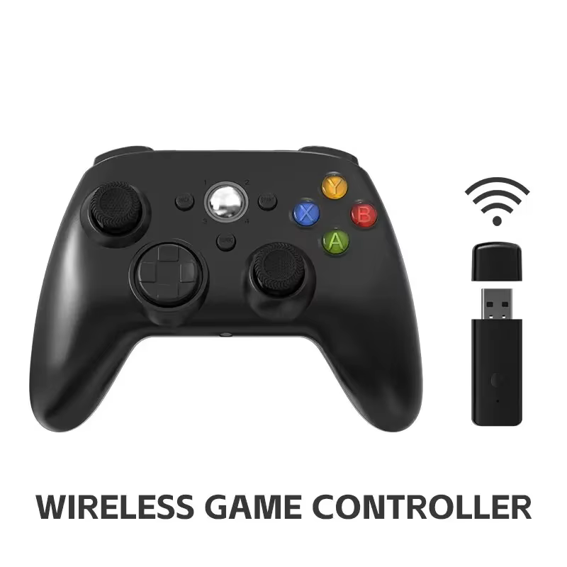Manette de jeu filaire et sans fil DATA FROG pour console Xbox 360, PC Windows, fonction Turbo Dual