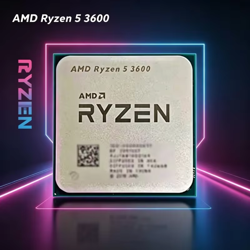 Processeur de bureau AMD haute performance AMD R5 3600, 6 cœurs, 12 threads, overclockable, 4,4 GHz,