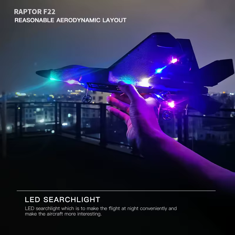 2024 nouveau F22S 2.4G 4CH 3D6G RC avion Raptor F22 avion de guerre WLtoys A180 mise à niveau Versio