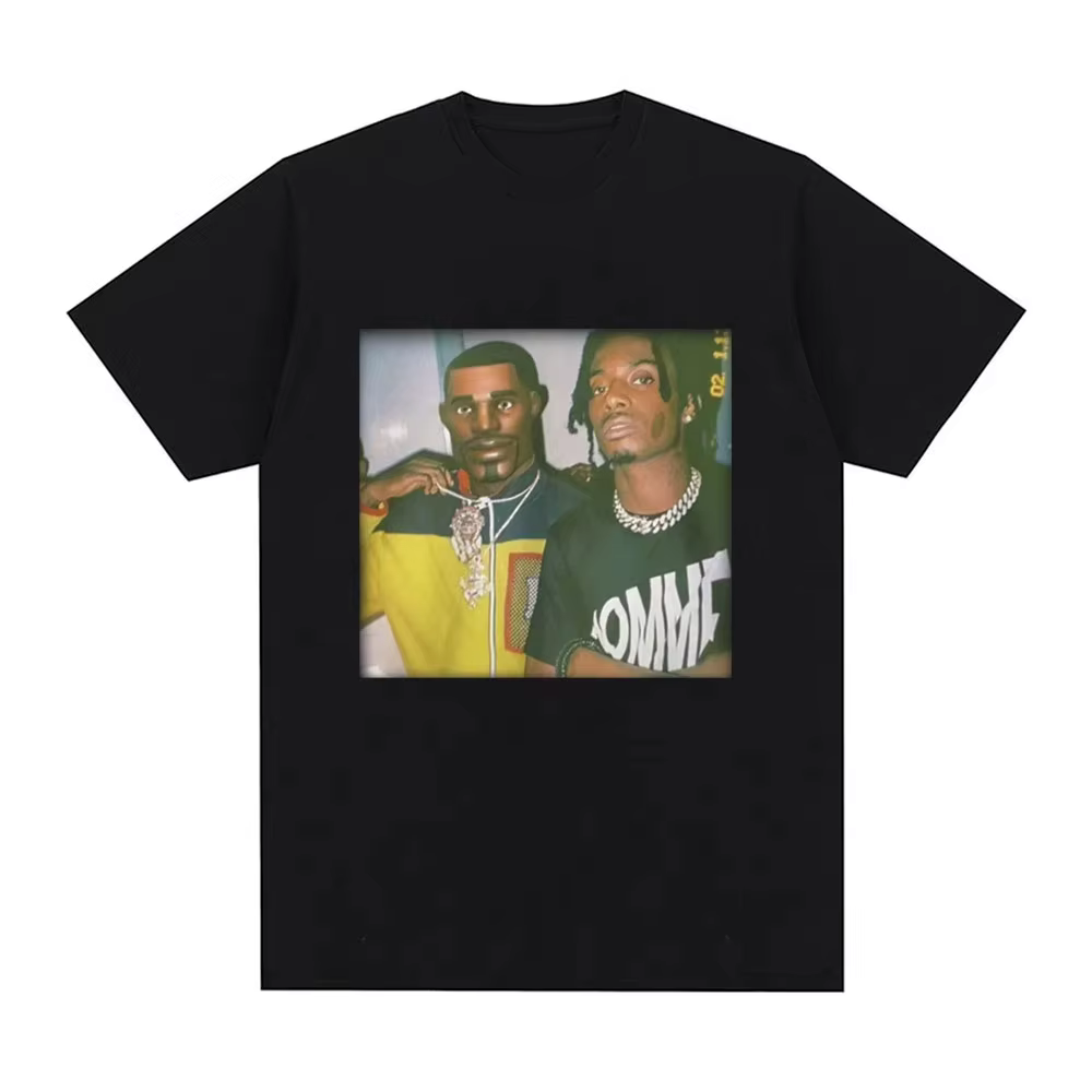 T-shirt graphique humoristique Playboi Carti pour homme et femme, style vintage, manches courtes, dé