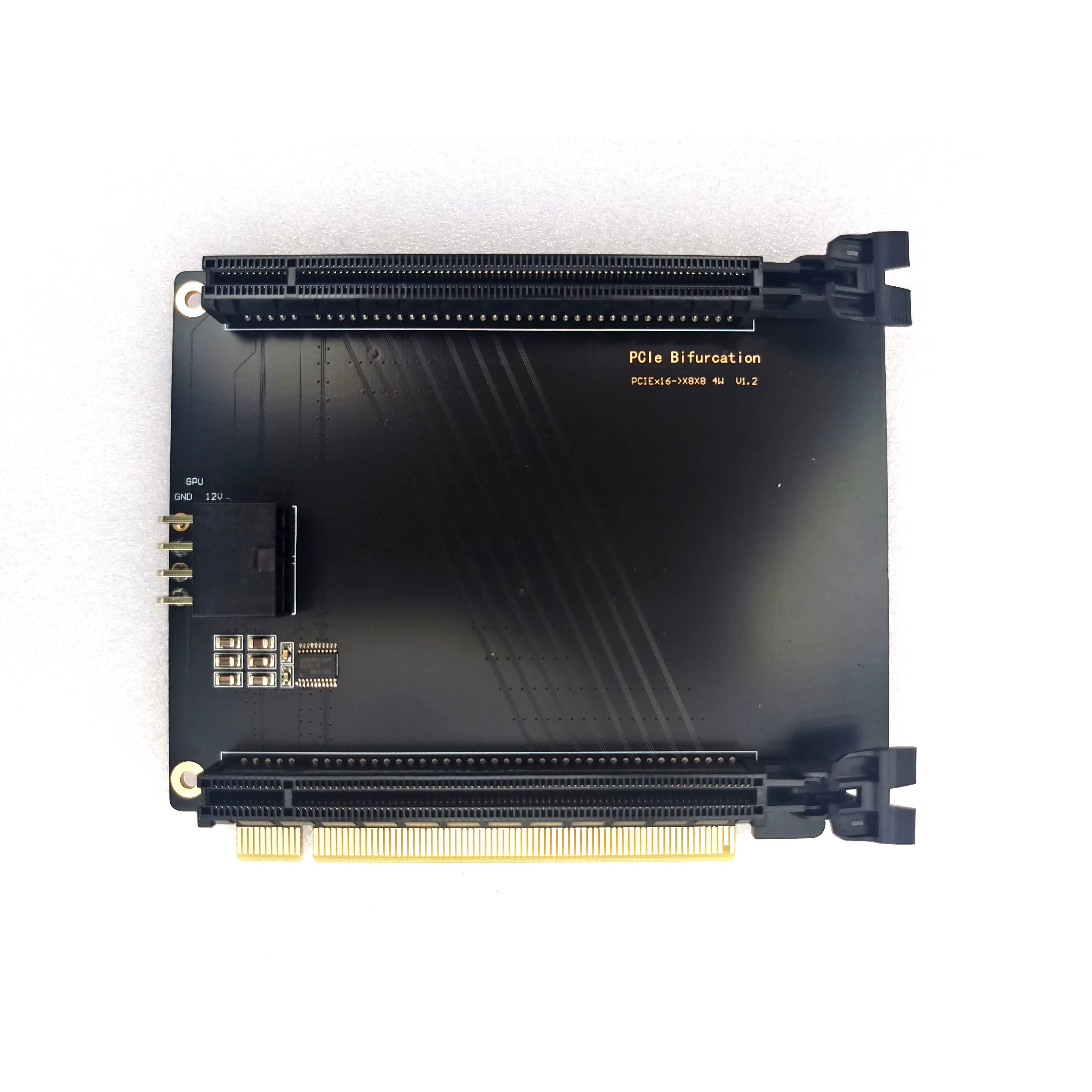 Carte de bifurcation double GPU | X16 vers deux emplacements X8 | 4 emplacements larges pour l'a