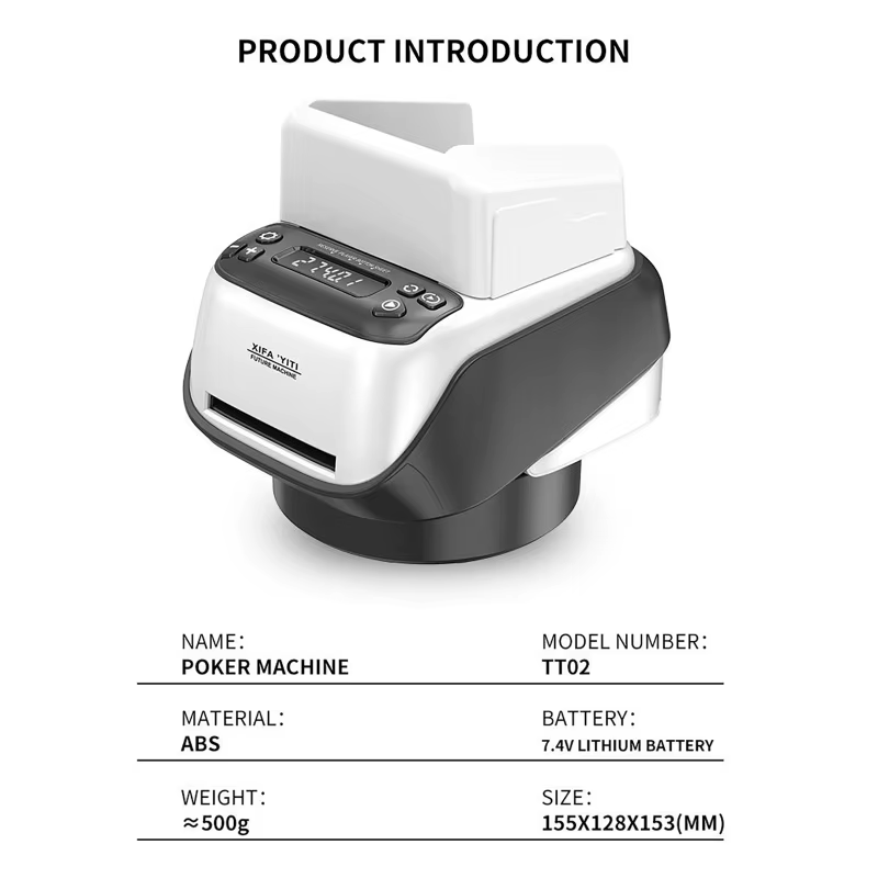 Machine automatique de revendeur de Shuffler de cartes 360 °   Distributeur de cartes de Poker élect