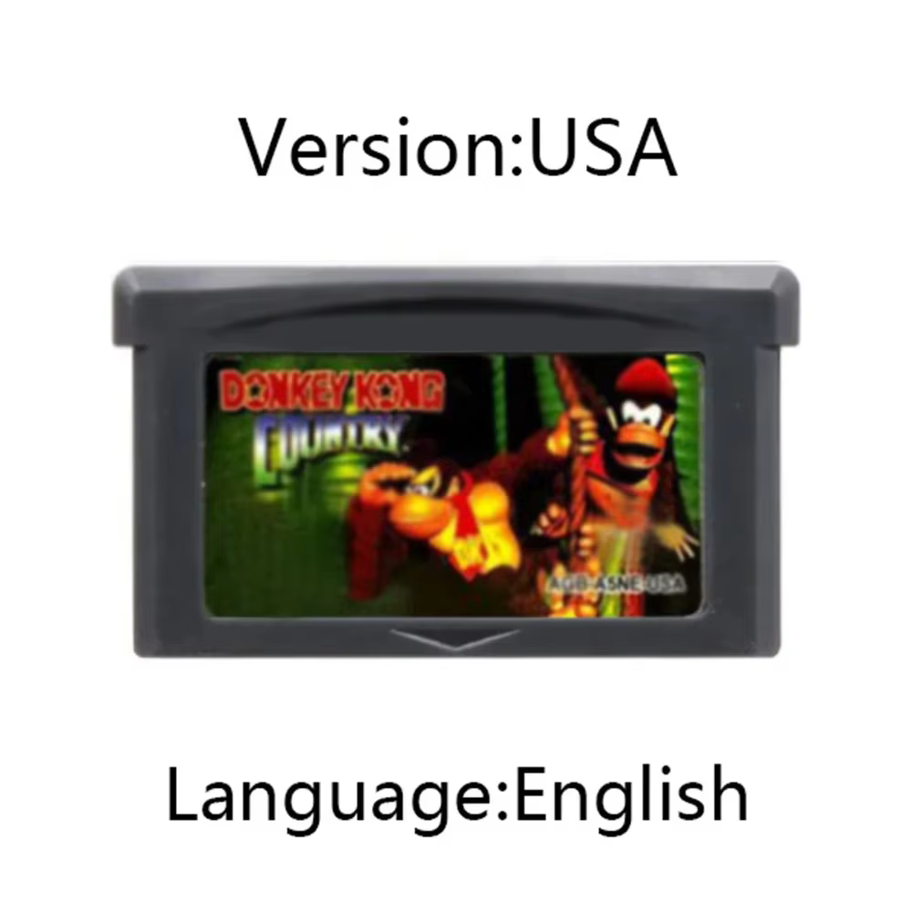 GBA Game – cartouche 32 bits pour Console de jeu vidéo, carte série Donkey Kong contre Donkey Kong C