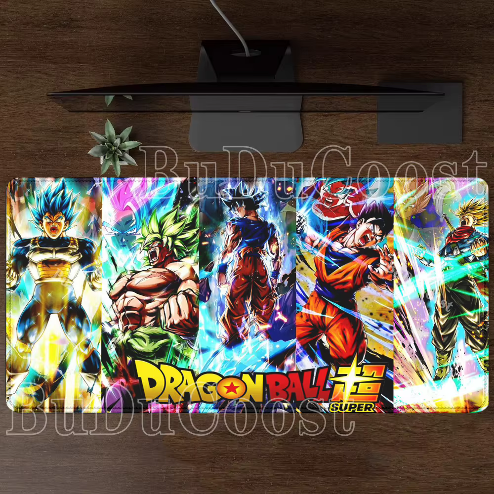 Dragon Ball Super ‌   Tapis de souris Son Goku pour Gamer, tapis de bureau pour ordinateur, clavier,