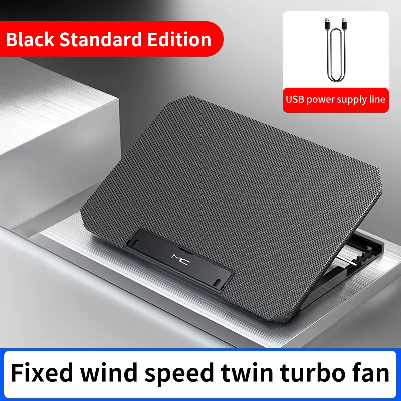 Q100 17 pouces ordinateur portable de jeu refroidisseur ventilateur écran LED deux ports USB 2600 tr