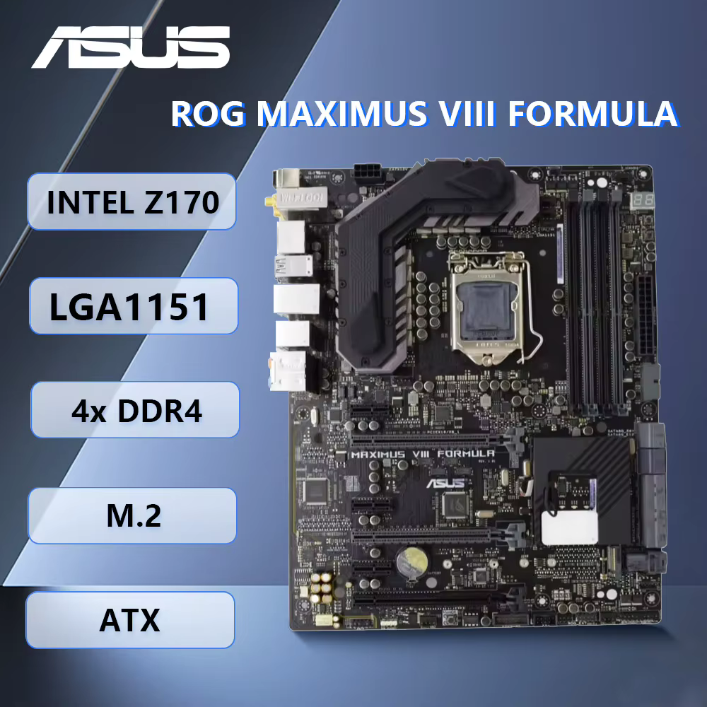 Carte mère ASUS ROG MAXIMUS VIII FORMULA Intel Z170 LGA 1151 M.2 DDR4 64 Go ATX compatible avec i7 6