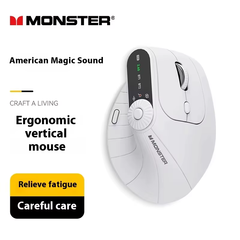 Monster M2 PRO MAX souris de jeu Rechargeable double Mode DPI léger ergonomique personnalisé Vertica