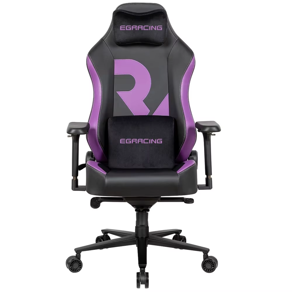 Chaise de bureau ergonomique en cuir PU à dossier haut, pivotante et réglable, idéale pour le gaming