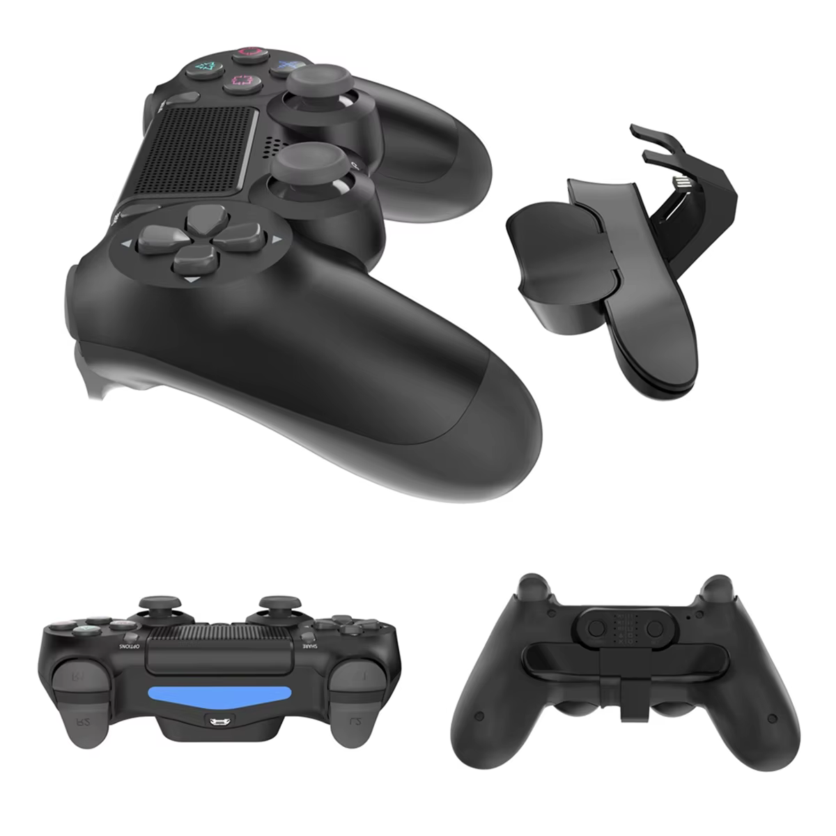 Palettes arrière de manette de jeu pour PS4, Pack Strike Contrmatérielle, lèvent supplémentaires pou