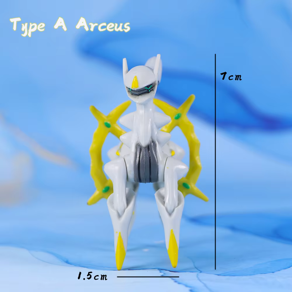 Figurines d'action Pokemon Arceus, 2 pièces, modèle de collection, jouet pour les fans, cadeau de Fe