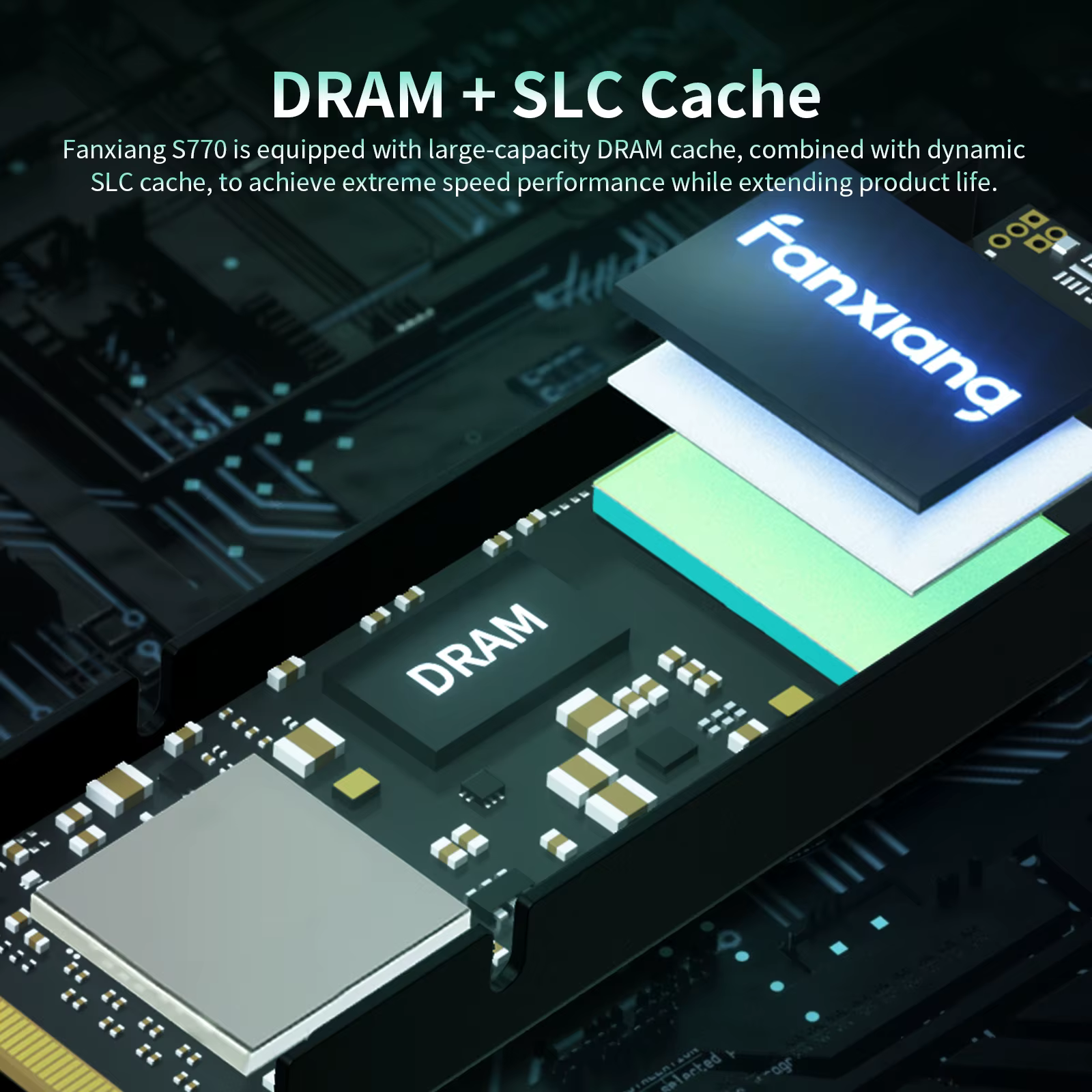 Fanxiang S660/S770/S880 SSD NVMe M2 PCIe4.0x4 1TB 2TB 4TB Disque SSD interne pour PlayStation5/PS5 O