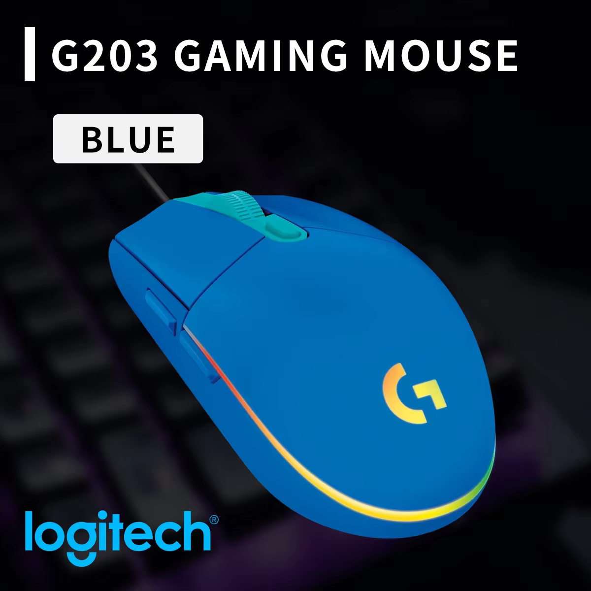 Souris de jeu filaire USB Logitech G102/G203, offrant une expérience de jeu révolutionnaire avec un 