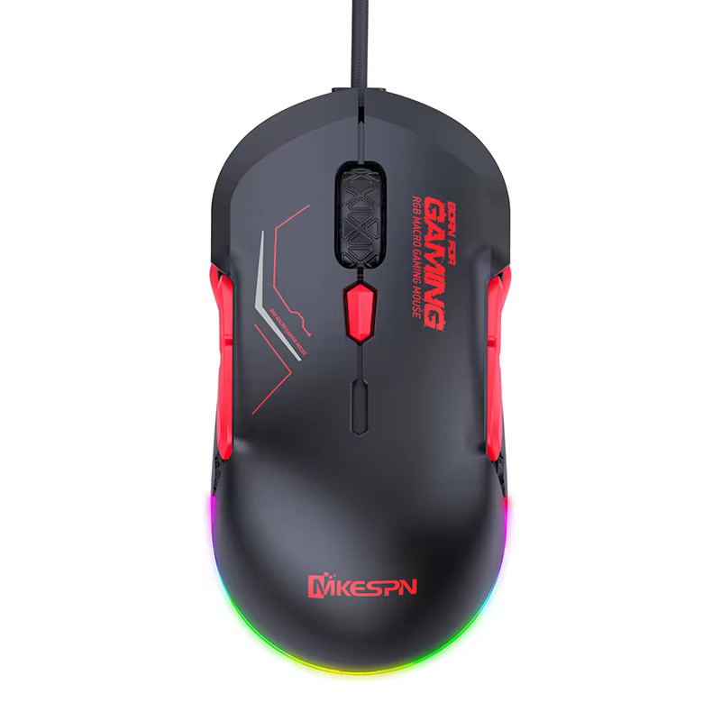 Jomaa souris de jeu filaire contrôle 12800 DPI boutons programmables jeu souris filaire pour ordinat