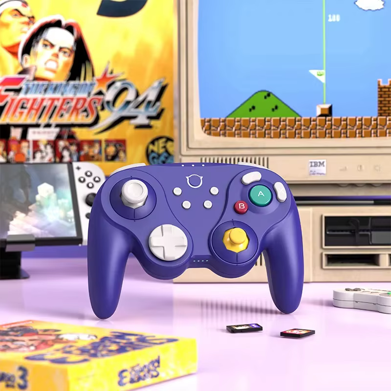 Contrôleur de jeu sans fil violet NYXI Warrior Lite pour Switch 2/PC
