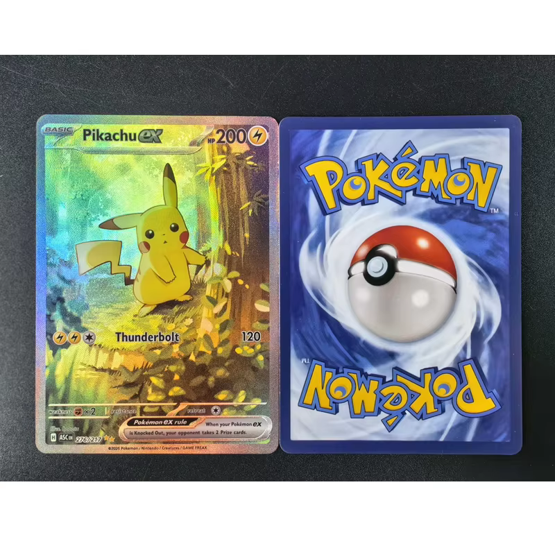 Cartes Pokémon Ascension DIY : Héros Anglais Asc 276/217 277/217 Pikachu Ex Illustration Spéciale Co