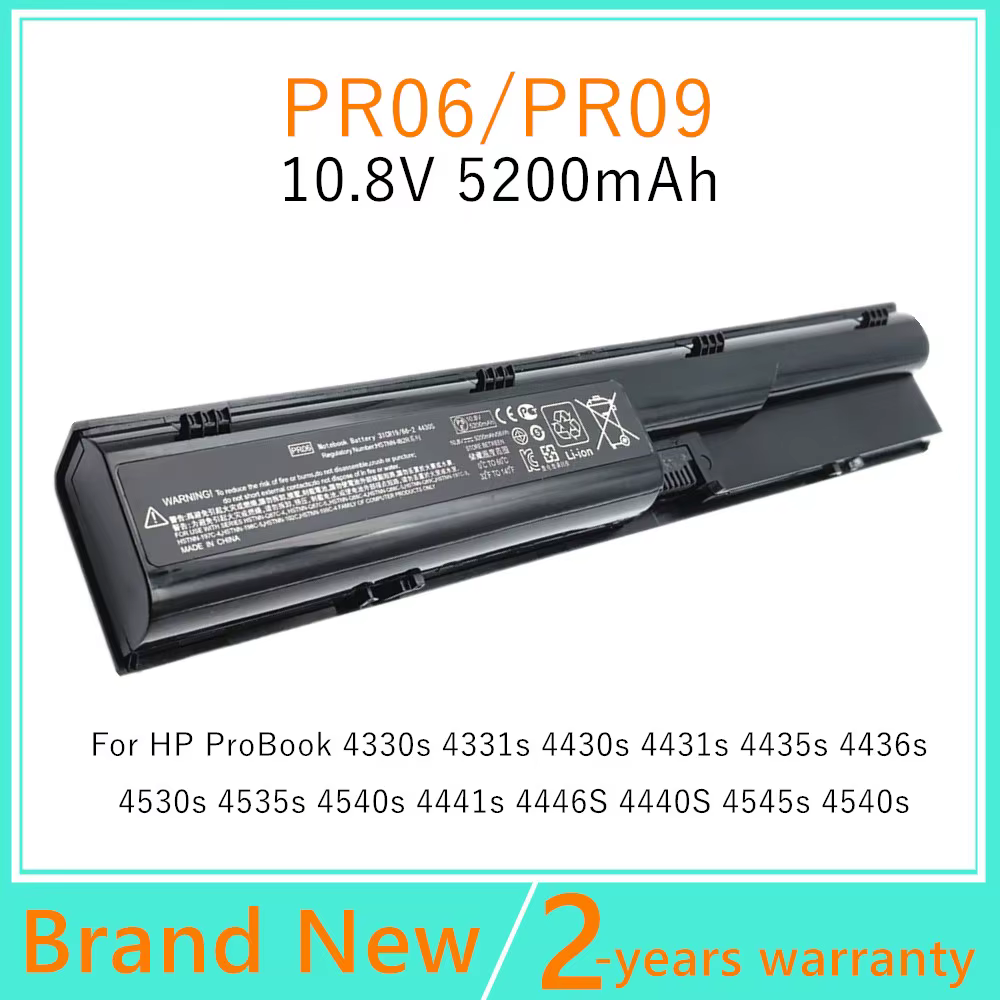 Batterie d'ordinateur portable pour HP ProBook 4330s 4331s 4430s 4431s 4435s 4436s 4440s 4441s 4446s