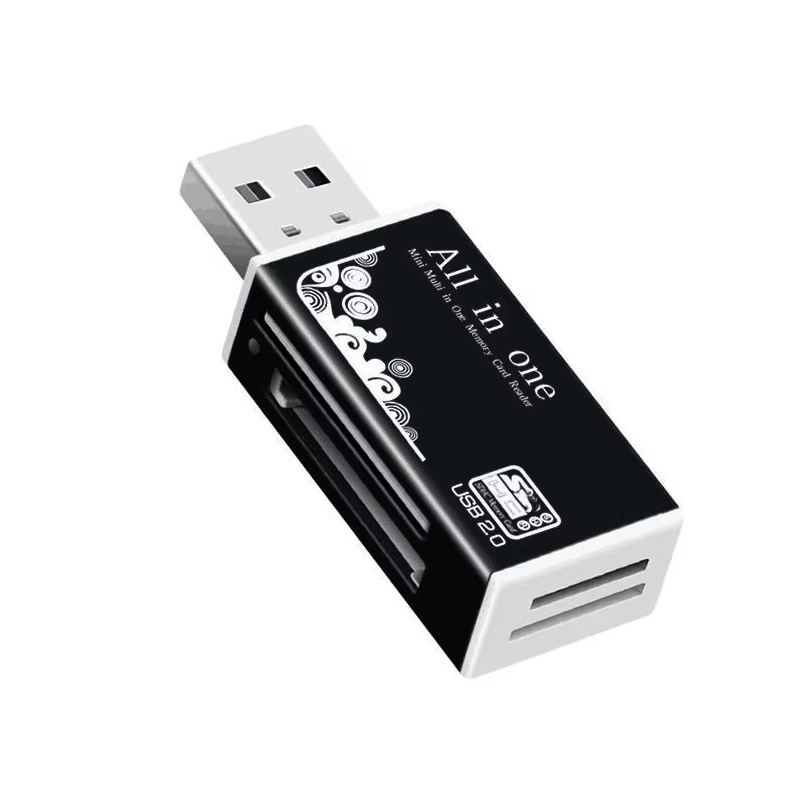 Lecteur de carte 4 Ports USB2.0 mémoire SD TF carte SDHC MMC/RS MMC TF MS/MS PRO/MS DUO M2 adaptateu