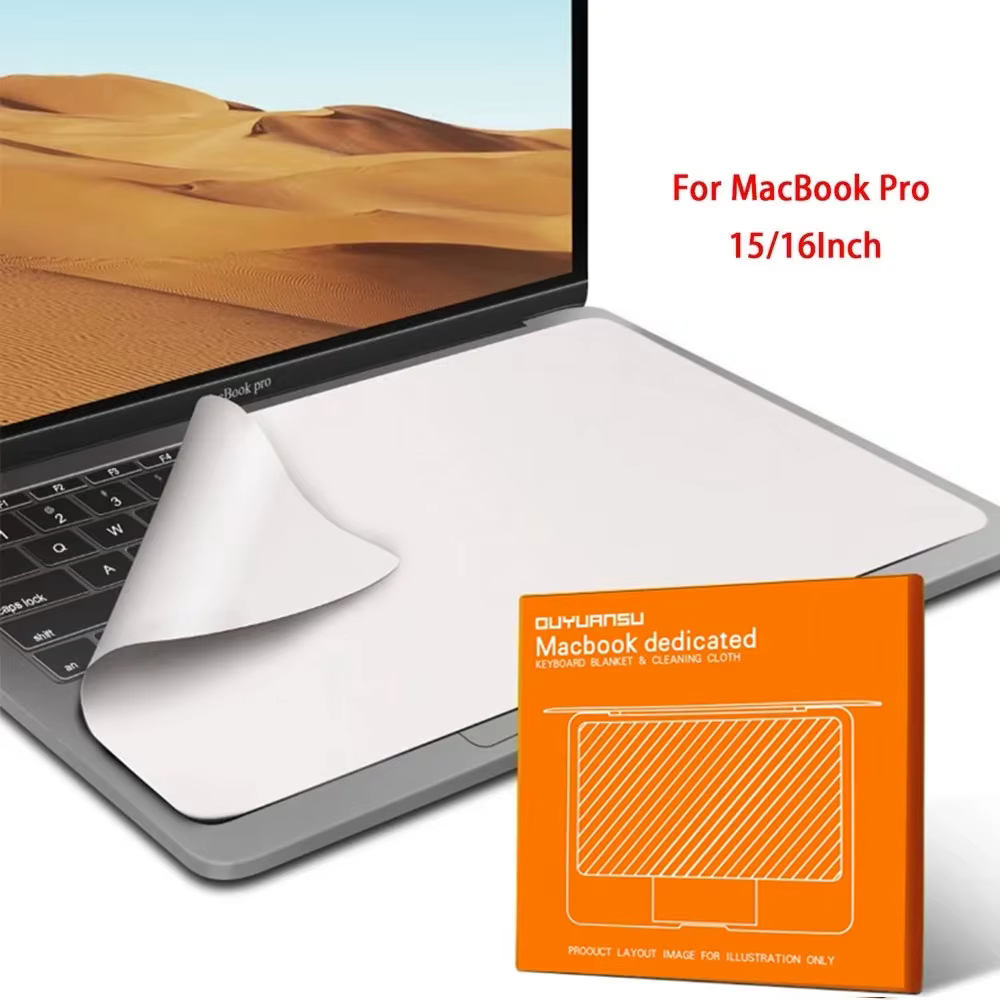 Nettoyeur d'écran d'ordinateur portable, couverture en microfibre pour clavier, Film de protection, 