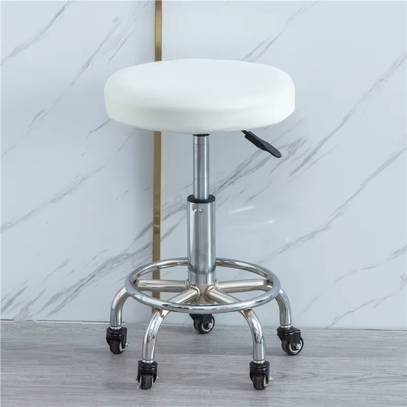 Juste de coussin de chaise ronde élastique, housse de siège de bar lavable, housse de siège épaissie