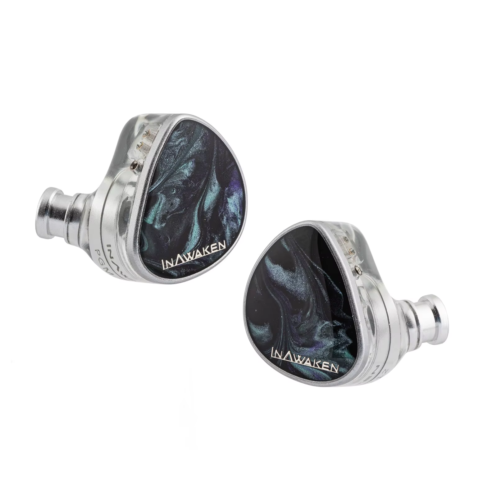 INAWAKEN DAWN Ms casque IEM à pilote dynamique à diaphragme violet-or avec câble blindé OFC pour mus