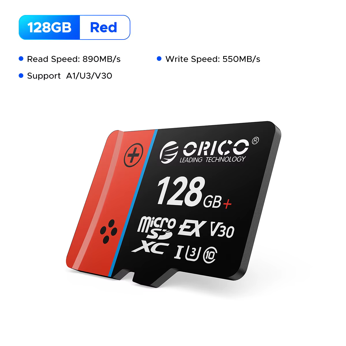 Carte microSD Express ORICO pour Switch UHS-I, C10, U3, V30, Full HD, carte mémoire 4K pour Nintendo