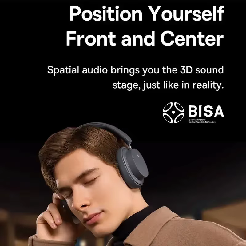 Baseus Bowie D05 casque sans fil Bluetooth 5.3 écouteur HIFI niveau casque 40mm pilote pliable sur l