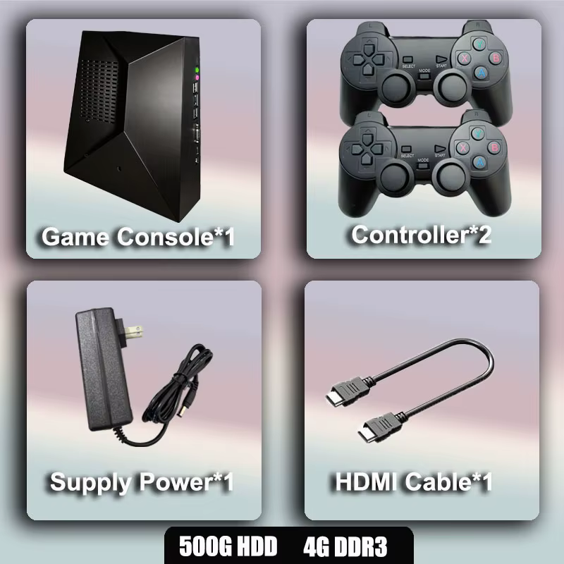 Console de jeu rétro G5 4K HD avec plus de 70 000 jeux et plus de 60 émulateurs pour PS2 PSP WII N64