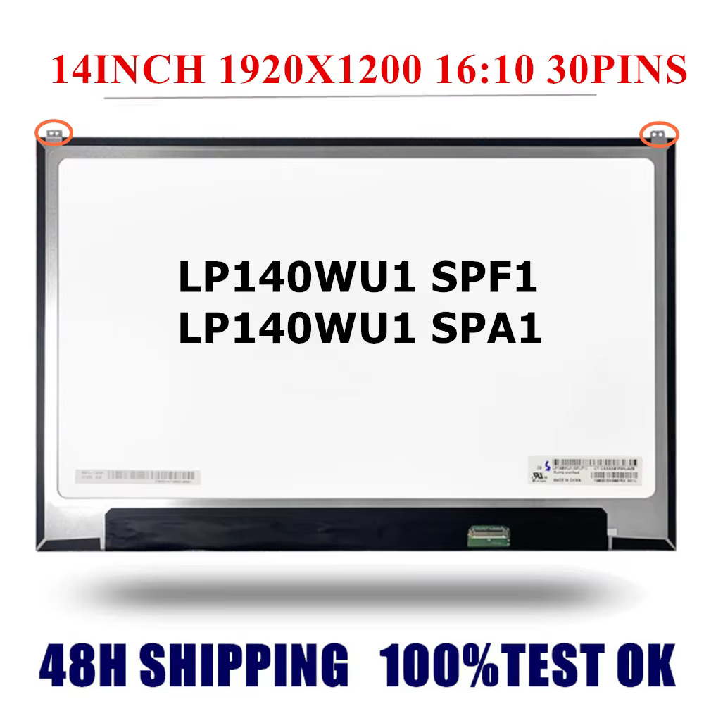 Écran LCD d'origine NEUF 14 pouces 1920*1200 IPS 30 broches LP140WU1-SPF1 LP140WU1-SPA1 pour LG Gram