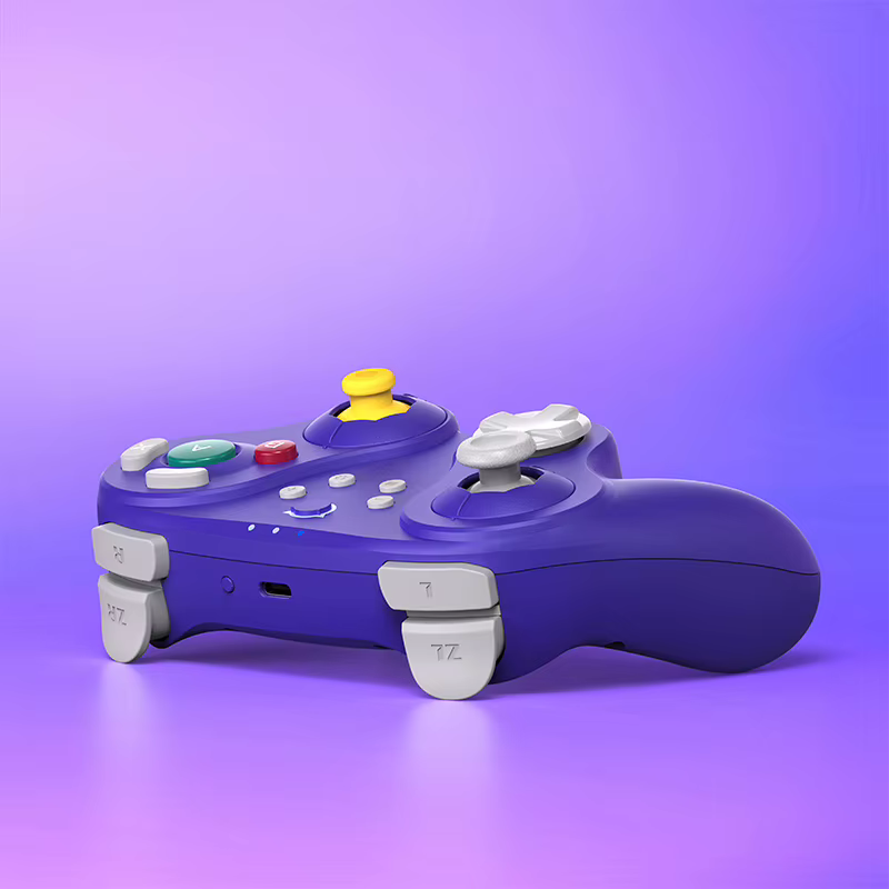 Contrôleur de jeu sans fil violet NYXI Warrior Lite pour Switch 2/PC