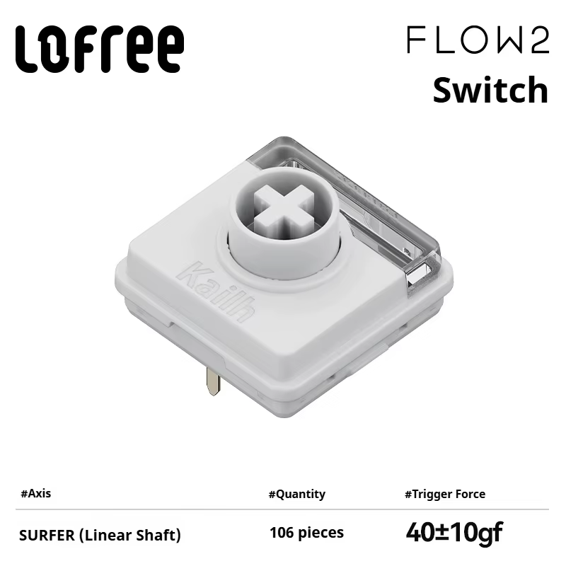 Lofree FLOW2 POM commutateur de clavier mécanique à arbre bas série Cloud personnalisation d'arbre F