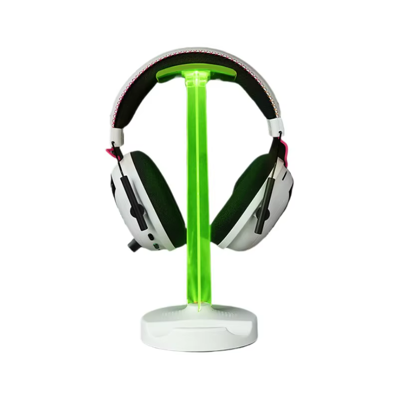 Support pour casque de jeu RGB, support de casque de bureau LED avec base antidérapante pour accesso