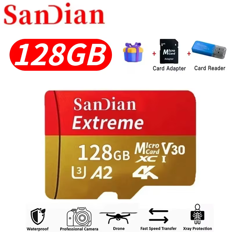 Carte Micro TF V30 Classe 10 Grande Capacité 2026 – Offre Spéciale – Plusieurs Tailles Disponibles p