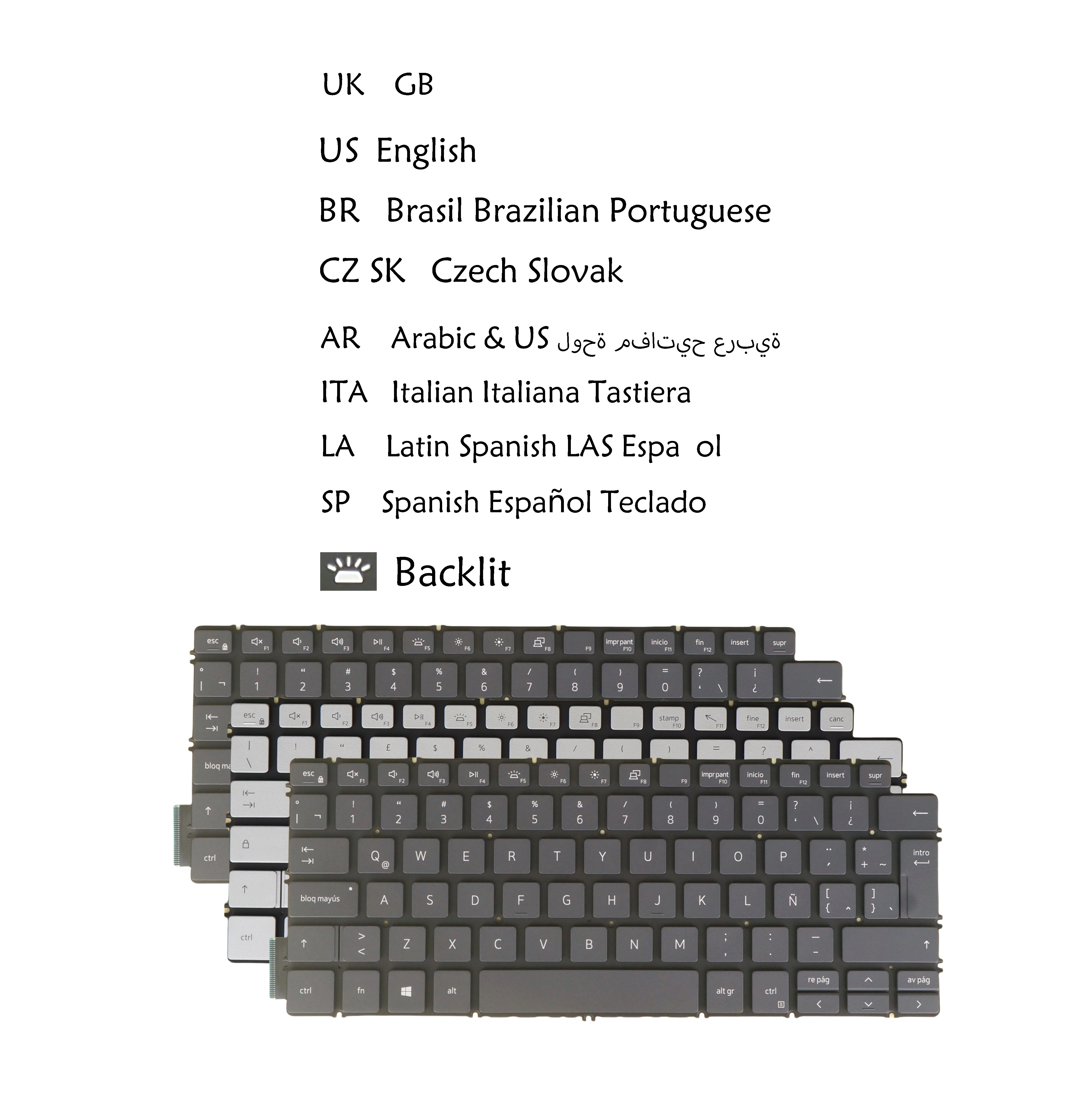 Clavier d'ordinateur portable rétro4.2 pour Dell Latitude, 3301, 3410, anglais américain, britanniqu