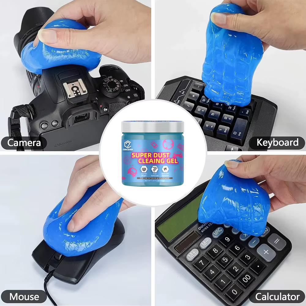Cubicseven-Gel magique pour ordinateur portable et clavier, nettoyant anti-poussière pour livres, ar