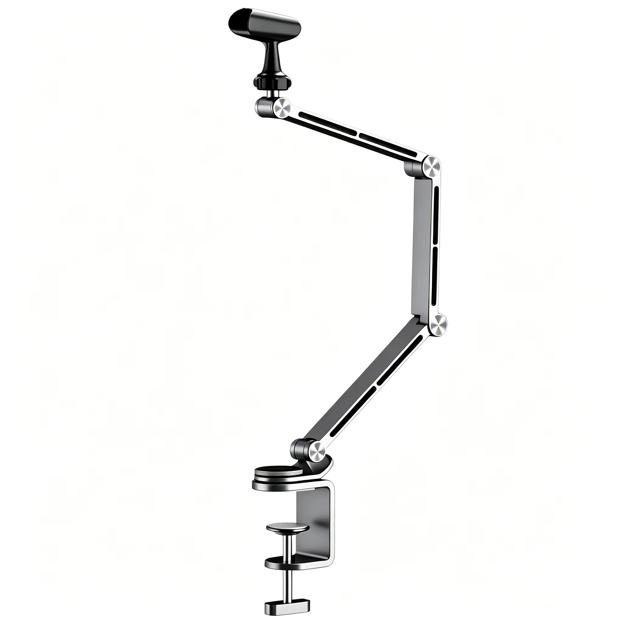 Bras télescopique pour microphone réglable, compatible avec microphone de diamètre 26-45 mm, pour la