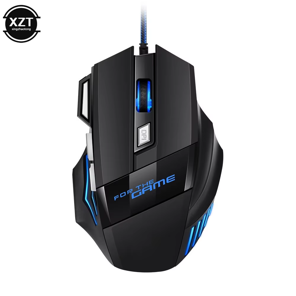 G6-Souris de jeu filaire USB ultra haute vitesse, ergonomique, rétroéclairée RVB, 7D E-Sports, pour