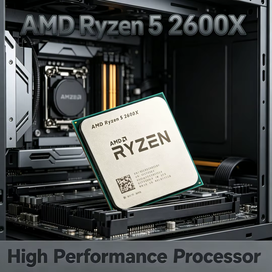 Processeur AMD Ryzen 5 R5 2600X pour le jeu, haute fréquence, stable, 95W, 3.6GHz, 12 threads, 6 cœu