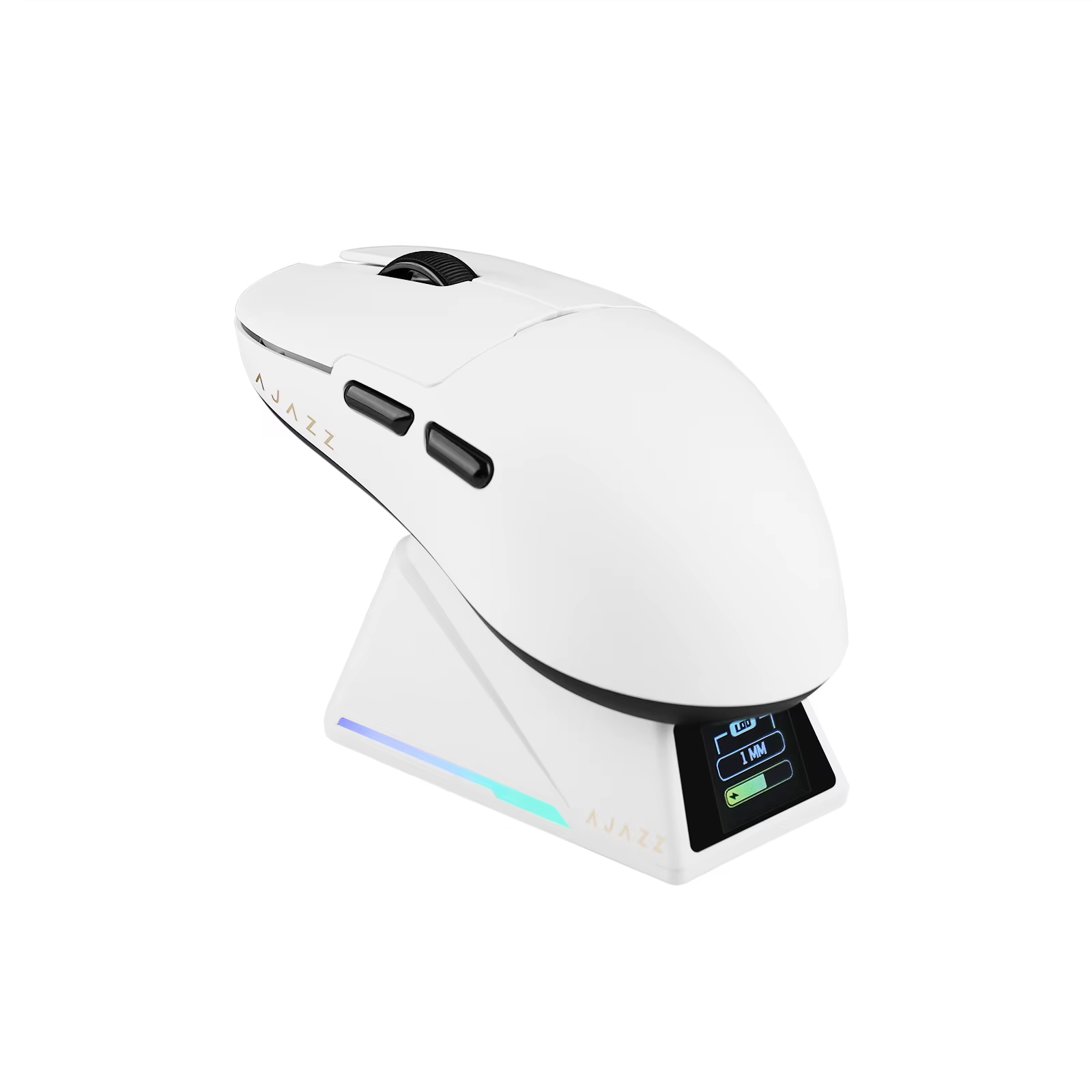 Souris de jeu AJAZZ AJ159 APEX, sans fil, trois modes, avec capteur PAW3950 et base de charge magnét