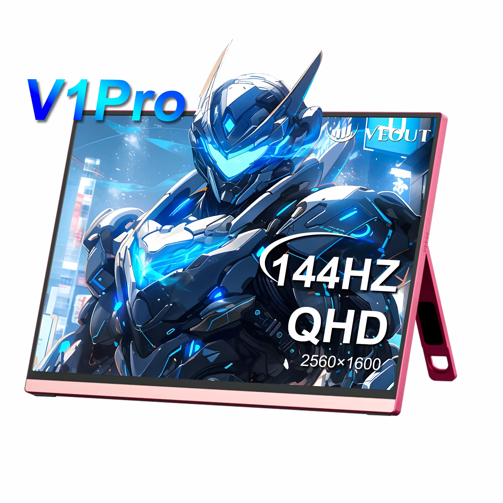 Moniteur de jeu portable 2,5 K 144 Hz, béquille 16" 100% sRGB 2560x1600, HDR, FreeSync, ultra fin, l