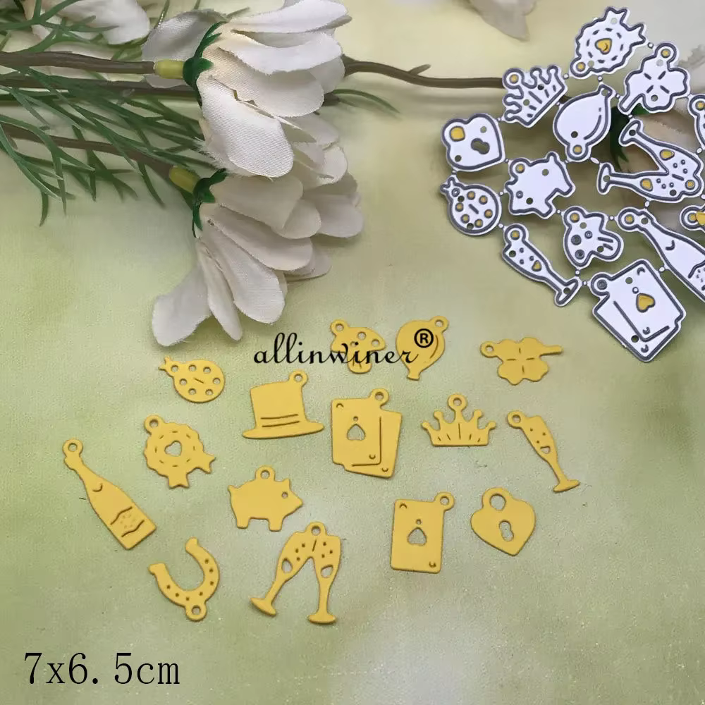 Matrices de découpe métalliques pour la création de cartes, albums de scrapbooking et loisirs créati