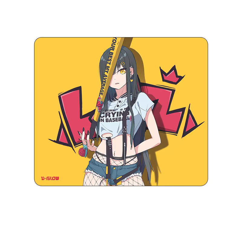 D-GLOW【LIZ】 Tapis de souris Litchi Smooth pour les jeux, adapté aux souris de jeu de style neutre