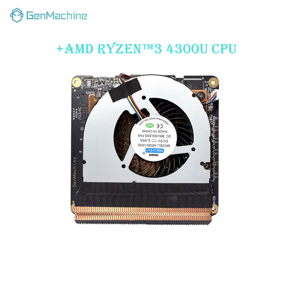 Genmachine AMD Ryzen 3 4300U CPU + Kit carte mère Ryzen carte mère placa mae pour ordinateur portabl