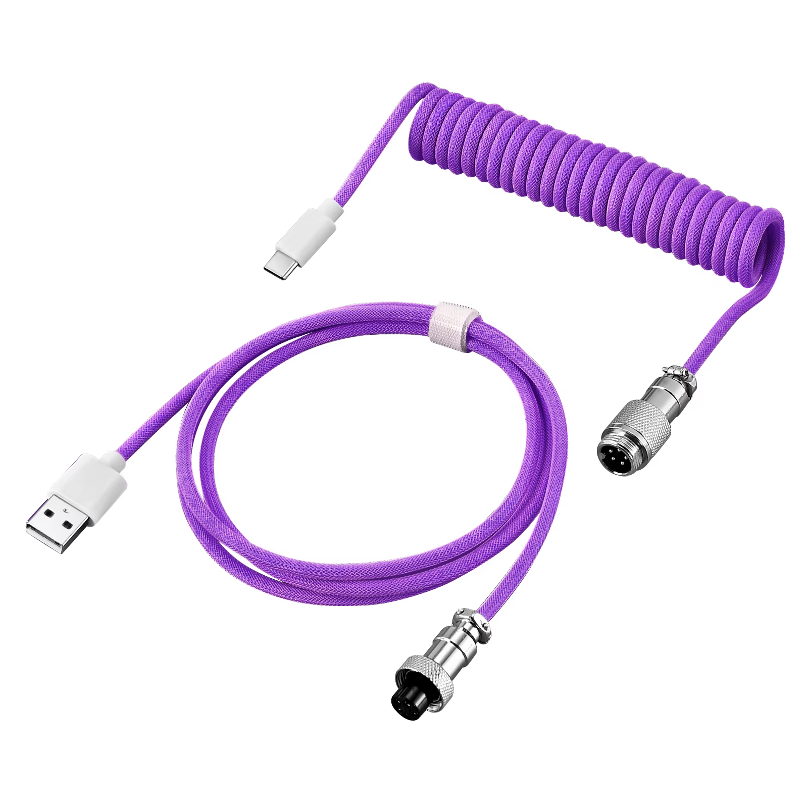 Câble enroulé pour clavier mécanique USB Type C, matériel Linker Usb GX16, câble mécanique d'aviatio
