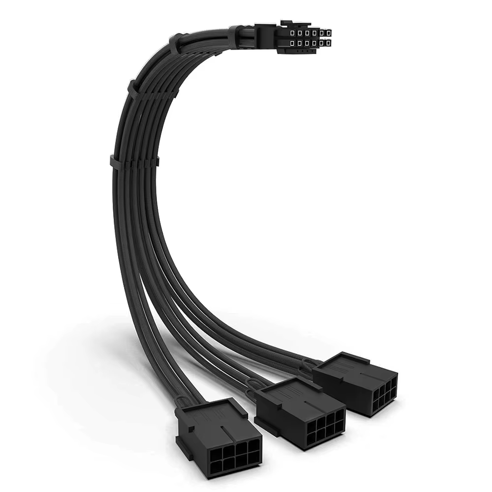 Formulamod PCI-E 5.0 16 broches (12 + 4) à 3x8 broches, câble d'extension PSU 12VHPWR 16AWG pour GPU
